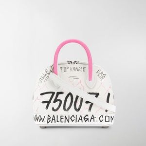 BALENCIAGA Top Handle Ville XXS Graffiti